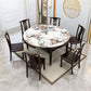 Luxury Style Dining Table 4 Legs Extendable Table with Sintered Stone Clearhalo ' dining_table' 'Dining Tables & Seating' 'Dining Tables' 'furn' 'furn_dining_table' 'Furniture' 'furniture_dining_table' 'Kitchen & Dining Furniture' 'kitchen&dining_furn' 'kitchen' 'kitchen_dining_table' 1200x1200_a88d3017-58e1-45f7-97fb-4b6b3322530c