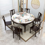 Luxury Style Dining Table 4 Legs Extendable Table with Sintered Stone Clearhalo ' dining_table' 'Dining Tables & Seating' 'Dining Tables' 'furn' 'furn_dining_table' 'Furniture' 'furniture_dining_table' 'Kitchen & Dining Furniture' 'kitchen&dining_furn' 'kitchen' 'kitchen_dining_table' 1200x1200_a88d3017-58e1-45f7-97fb-4b6b3322530c