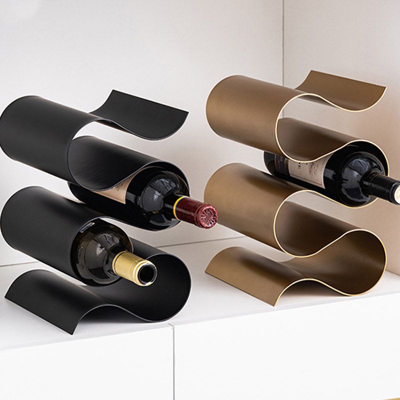 Modern Simple Tabletop Wine Rack Iron Wine Bottle Rack voor woonkamer