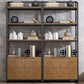 Industrial Style Bookshelf Open Back Solid Wood Bookcase for Home Office Clearhalo 'Bookcases' 'furn' 'furn_bookcases' 'Furniture' 'furniture_bookcases' 'Office Furniture' 1200x1200_a88e56b3-8e46-4aef-9a04-34d7e0375695