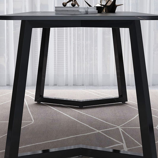 Scrivania rettangolare industriale scrivania per home office con gambe metalliche