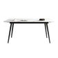 Moderne eetkamerset 1/4/7-delige gesinterde stenen tafel met vleugelstoelen