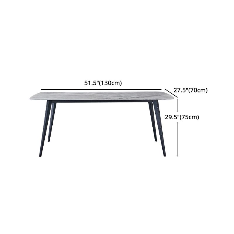 Designer Style Sintered Stone Dining Set Rectangle 1/4/5/7 Pieces Dining Room Table Set Clearhalo 'Dining Room Sets' 'Dining Tables & Seating' 'dining_room_set' 'furn' 'furn_dining_room_set' 'Furniture' 'furniture_dining_room_set' 'Kitchen & Dining Furniture' 1200x1200_a893fa35-454c-4be2-a859-c3e4969f8ad4