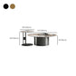 Pedestal Round Coffee Table Glam Slate Nesting Coffee Table Set Clearhalo 'Coffee & Accent Tables' 'Coffee Tables' 'coffee_tables' 'furn' 'furn_coffee_tables' 'Furniture' 'Living Room Furniture' 1200x1200_a89461ef-93e5-4e75-80dd-32e2969ce8ab