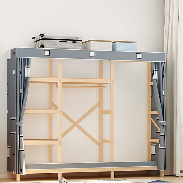 Eigentijdse stijl garderobe massief hout 1-deuren garderobe kast voor slaapkamer