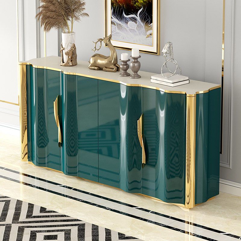 Glam Sideboard Engineered Holzaufbewahrungsbuffet mit Türen zum Esszimmer