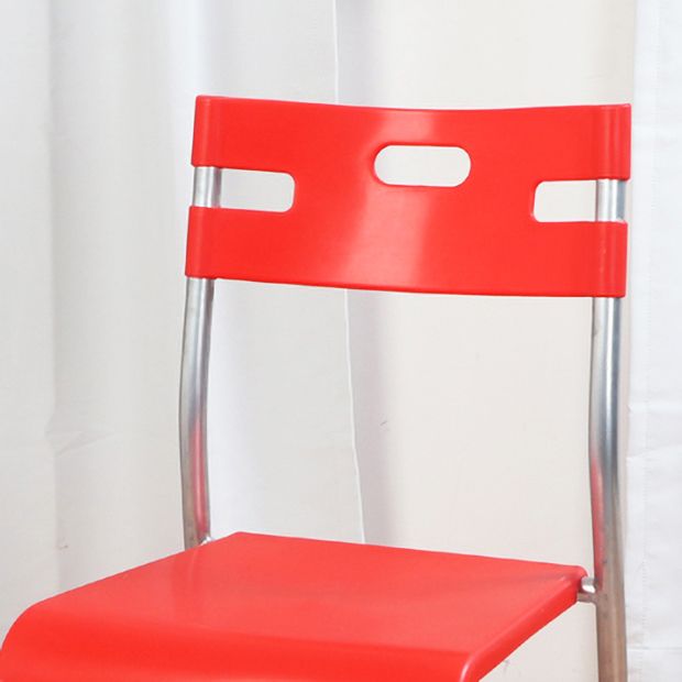 Contemporary Dining Chair Home Metal Armless Stacking Open Back Dining Side Chair Clearhalo ' kitchen&dining_furn' 'Dining Chairs' 'Dining Tables & Seating' 'dining_chair' 'furn' 'furn_dining_chair' 'Furniture' 'furniture_dining_chair' 'Kitchen & Dining Furniture' 'kitchen' 1200x1200_a895a227-e7b6-4a24-b074-8ecd23d0452d