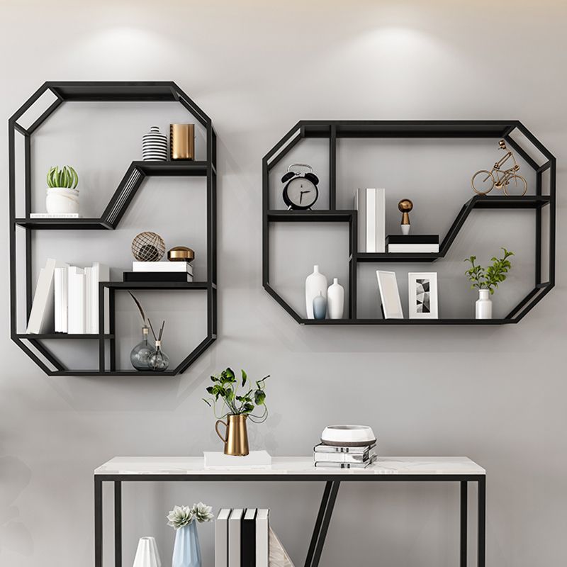 Eigentijdse wijnrekken metalen muur gemonteerd wijnhouder rek voor woonkamer