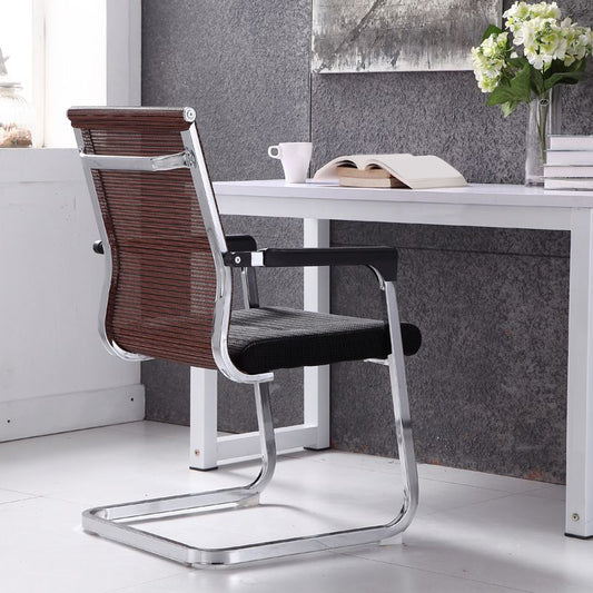 Silla de oficina de armas fija moderna silla de escritorio de aires