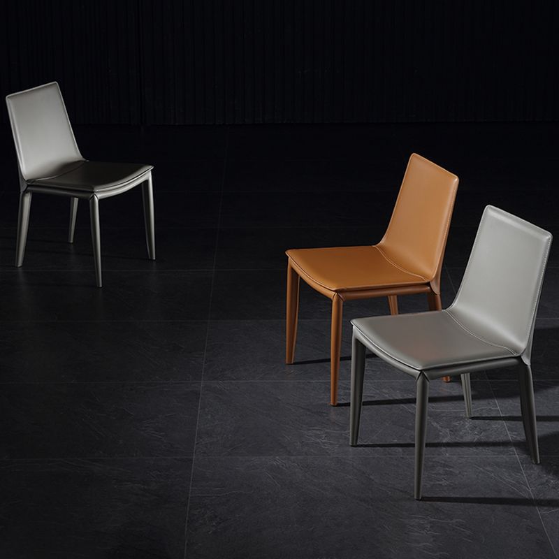 Modern Armless Dining Chairs Low Back Upholstered Side Chair Clearhalo 'Dining Chairs' 'Dining Tables & Seating' 'dining_chair' 'furn' 'furn_dining_chair' 'Furniture' 'Kitchen & Dining Furniture' 1200x1200_a89930a2-84f3-4a6b-b6a7-7f3c414ad2b5