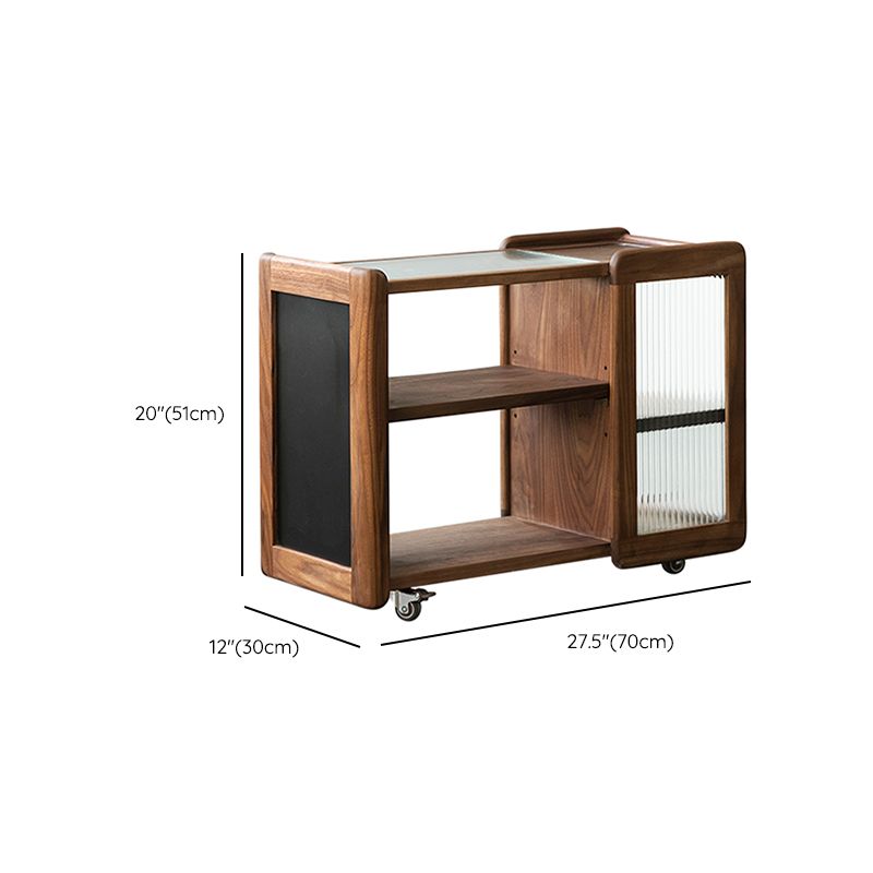 Table d'appoint contemporaine 11.8 "de large table d'accent en bois massif