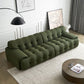 Scandinavian Style Solid Color Sofa 41.33" Wide Tufted Back Sofa