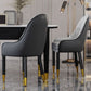 Faux Leather Dining Chairs Modern Parsons Chair with Wood Legs Clearhalo 'Dining Chairs' 'Dining Tables & Seating' 'dining_chair' 'furn' 'furn_dining_chair' 'Furniture' 'Kitchen & Dining Furniture' 1200x1200_a89f7236-62aa-406d-b313-2b71be2b16ee