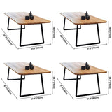 Modern Pine Solid Wood Table Rectangle Dining Table with Metal Black Double Pedestal Base Clearhalo ' dining_table' 'Dining Tables & Seating' 'Dining Tables' 'furn' 'furn_dining_table' 'Furniture' 'furniture_dining_table' 'Kitchen & Dining Furniture' 'kitchen&dining_furn' 'kitchen' 'kitchen_dining_table' 1200x1200_a89fd18a-6a53-45b7-a866-c627cebaecf7