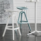 Nordic Low Back Counter Bar Stool Plastic Bar Stool for Home