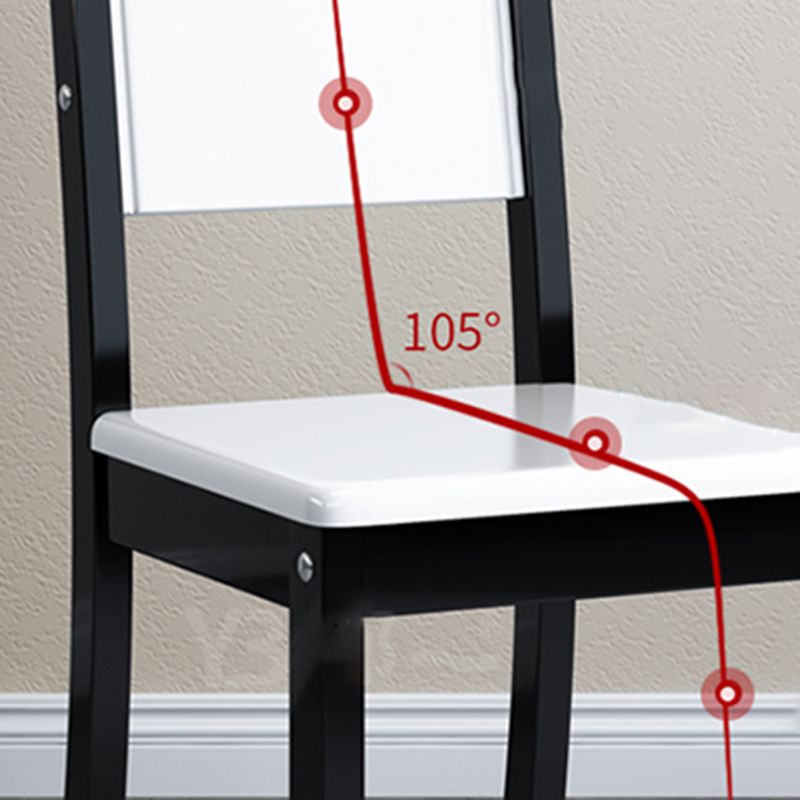Home Industrial Wood Dining Chair Armless Open Back Dining Side Chair (Set of 2) Clearhalo ' kitchen&dining_furn' 'Dining Chairs' 'Dining Tables & Seating' 'dining_chair' 'furn' 'furn_dining_chair' 'Furniture' 'furniture_dining_chair' 'Kitchen & Dining Furniture' 'kitchen' 1200x1200_a8a07c6a-71b6-449f-b9cf-be93bbd673bf