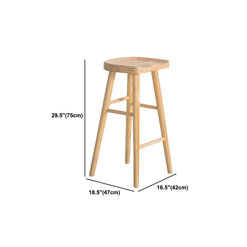 Industriële rechthoek houten balk tafel ingesteld 1/4/5 stukken tegen tafel met rugloze krukken