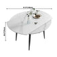 Extendable Sintered Stone Top Round Table for Restaurant Modern Dining Table with 4 Legs Clearhalo ' dining_table' 'Dining Tables & Seating' 'Dining Tables' 'furn' 'furn_dining_table' 'Furniture' 'furniture_dining_table' 'Kitchen & Dining Furniture' 'kitchen&dining_furn' 'kitchen' 'kitchen_dining_table' 1200x1200_a8a0ba45-18be-44d2-81b0-26c9fc5f4c01