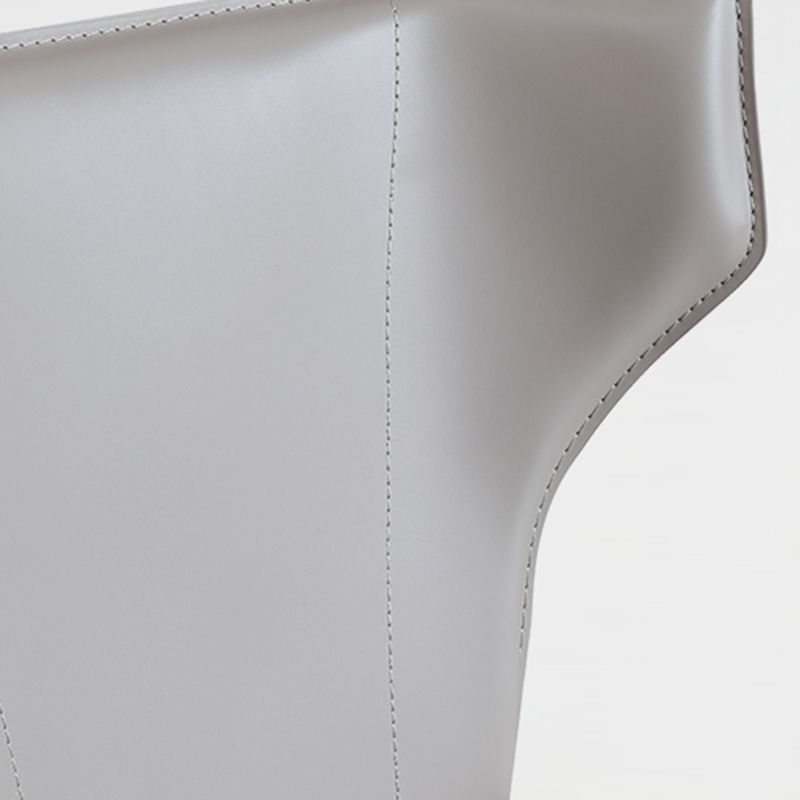 Modern Style Dining Chair Armless Dining Chair with Metal Legs for Kitchen