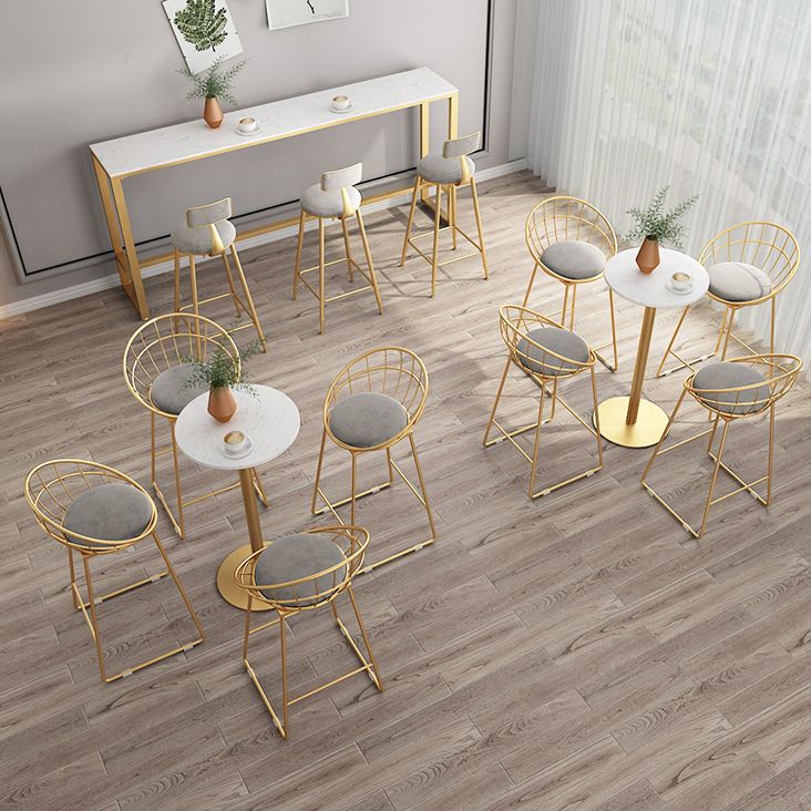 42-inch Height Cocktail Bar Table Glam Style Stone Top Bar Table for Living Room Clearhalo 'Bar Furniture' 'Bar Tables' 'bar_tables' 'furn' 'furn_bar_tables' 'Furniture' 'furniture_bar_tables' 'Kitchen & Dining Furniture' 'kitchen&dining_furn' 'kitchen' 1200x1200_a8a3ea81-4c43-467f-864c-c7b39b1574d5