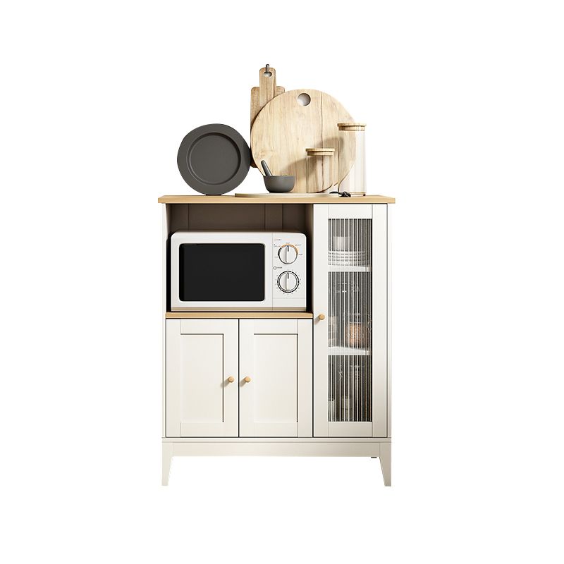 Stegno a buffet in legno in stile contemporaneo con mobile e cassetti