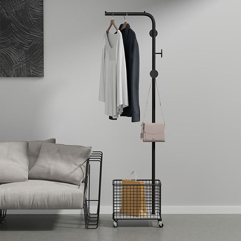 Modern Metal Hall Tree Hanging Rail Rail y 3 ganchos kit de entrada