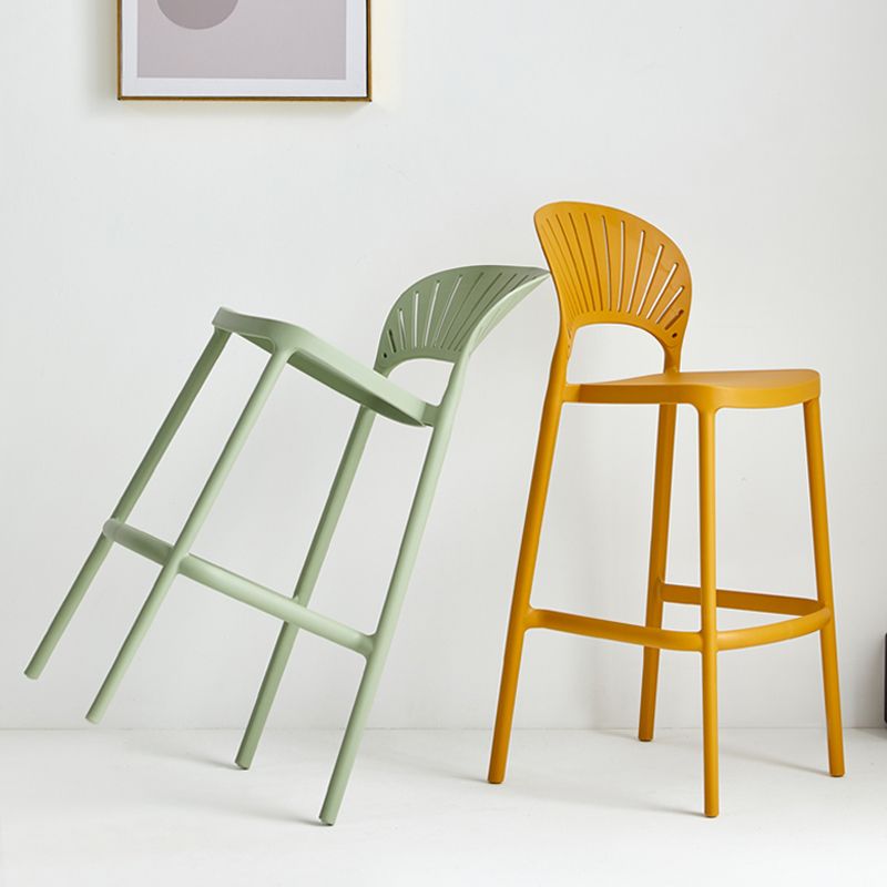 Stack-able Modern Footrest Bar Stool Low Back Plastic Rectangular Counter Stool Clearhalo 'Bar Furniture' 'Bar Stools' 'bar_stools' 'furn' 'furn_bar_stools' 'furniture_bar_stools' 'Kitchen & Dining Furniture' 'kitchen&dining_furn' 'kitchen' 'kitchen_furn' Furniture' 1200x1200_a8abe492-b65a-4f87-943e-8a2a895ae337