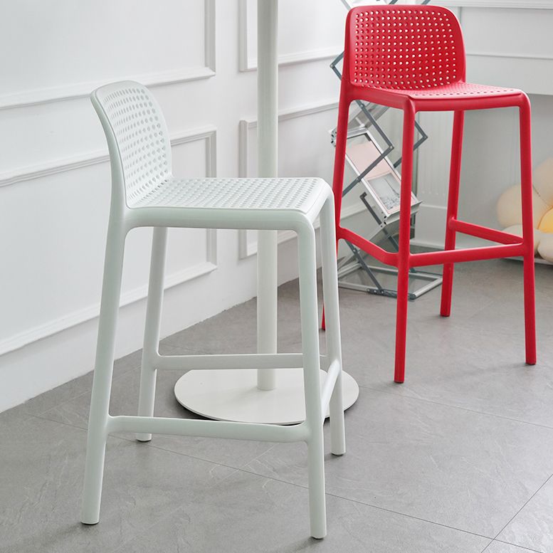 Scandinavian Plastic Dining Room Armless Stool Low Back Bar Stool for Kitchen Clearhalo 'Bar Furniture' 'Bar Stools' 'bar_stools' 'furniture_bar_stools' 'Kitchen & Dining Furniture' 'kitchen&dining_furn' 'kitchen' 'kitchen_furn' Furniture' 1200x1200_a8ad7ff6-4bec-4b54-a8b7-c815617c2842