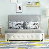 Miscela di divano convertibile convertibile contemporanea di cotone senza braccio