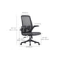 Modern Desk Chair Mesh Verstelbare conferentiestoel Hoge rugstoel met wielen