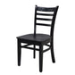 Traditional Wood Dining Side Chair 16.5'' Wide Ladder Back Chair for Home Use Clearhalo ' kitchen&dining_furn' 'Dining Chairs' 'Dining Tables & Seating' 'dining_chair' 'furn' 'furn_dining_chair' 'Furniture' 'furniture_dining_chair' 'Kitchen & Dining Furniture' 'kitchen' 1200x1200_a8af26cb-7c55-40d7-8085-a033b13df950