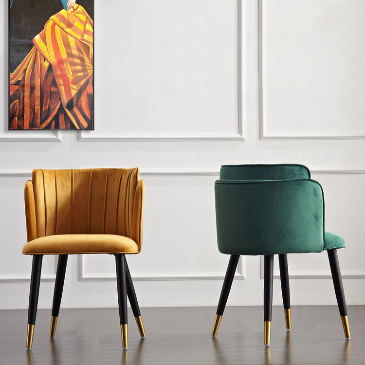 Scandinavian Style Upholstered Side Chairs Barrel Back Armless Chairs for Home Use (Set of 2) Clearhalo ' kitchen&dining_furn' 'Dining Chairs' 'Dining Tables & Seating' 'dining_chair' 'furn' 'furn_dining_chair' 'Furniture' 'furniture_dining_chair' 'Kitchen & Dining Furniture' 'kitchen' 1200x1200_a8af7e9e-b83d-4df4-9f25-24e9970fa037