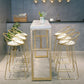 Modern Bar-height Table Solid Wood Top Bistro Pub Table with Gold Base Clearhalo 'Bar Furniture' 'Bar Tables' 'bar_tables' 'furn' 'furn_bar_tables' 'Furniture' 'Kitchen & Dining Furniture' 1200x1200_a8af9395-4396-49b6-8519-a108061a32aa