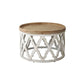 Drum Shaped Coffee Table French Country Distressed Wood Cocktail Table Clearhalo 'Coffee & Accent Tables' 'Coffee Tables' 'coffee_tables' 'furn' 'furn_coffee_tables' 'Furniture' 'Living Room Furniture' 1200x1200_a8b3720b-4f4d-4992-8ac6-b35231f83005