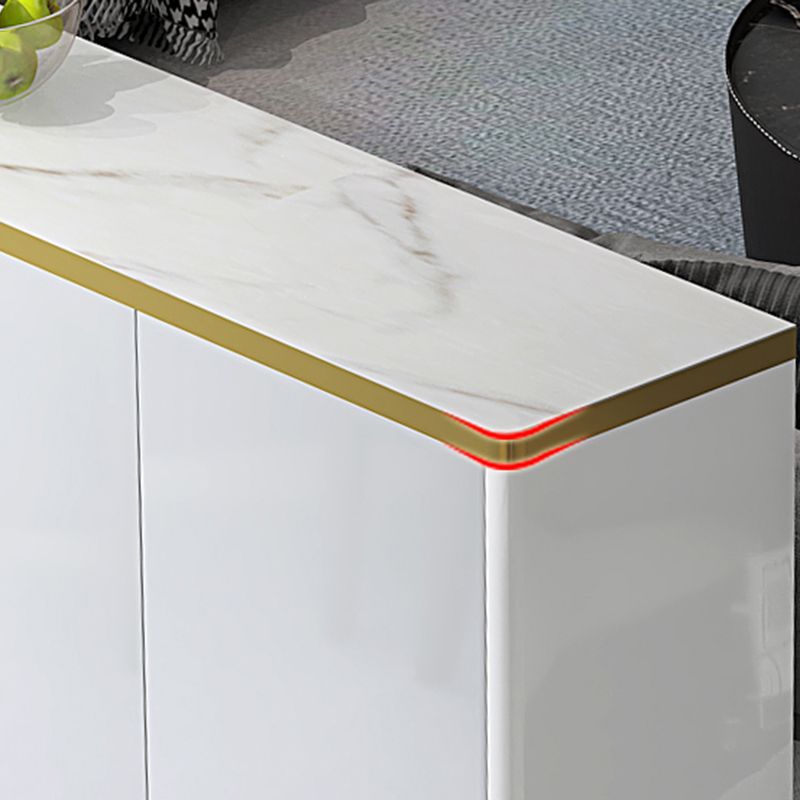 Server da pranzo bianco contemporaneo prodotto in legno regolabile server