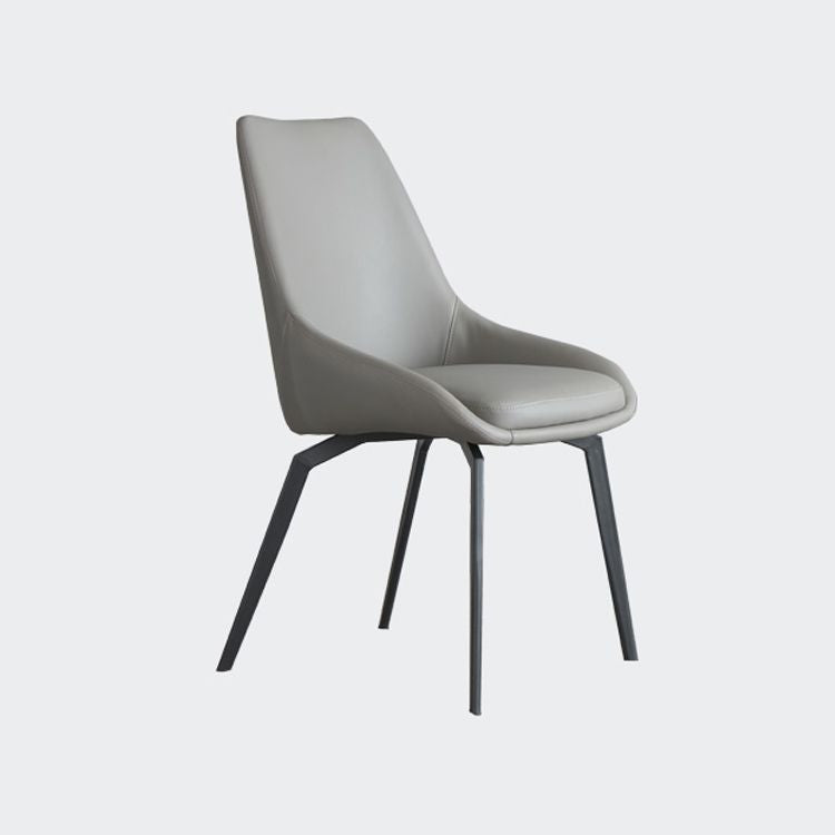 Scandinavian Style Solid Back Side Chair Upholstered Armless Chair for Home Use Clearhalo ' kitchen&dining_furn' 'Dining Chairs' 'Dining Tables & Seating' 'dining_chair' 'furn' 'furn_dining_chair' 'Furniture' 'furniture_dining_chair' 'Kitchen & Dining Furniture' 'kitchen' 1200x1200_a8b4c634-4b27-460b-b3f3-171f0ce25771