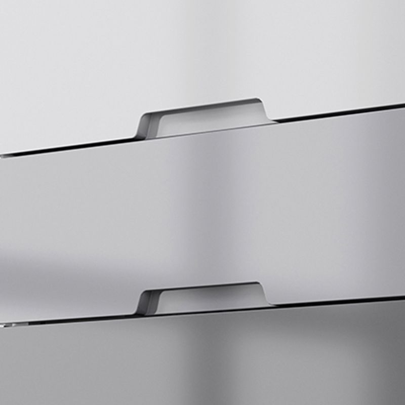 Contemporary Plastic Storage Cabinet for Bedroom Grey Cabinet with Drawers