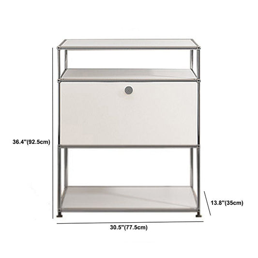 13.8 "W Sideboard Table Modern Wit Engineered Wood Credenza voor Home