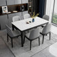 Contemporary Dining Set with Sintered Stone Dining Table and Cushion Chairs Clearhalo 'Dining Room Sets' 'Dining Tables & Seating' 'dining_room_set' 'furn' 'furn_dining_room_set' 'Furniture' 'furniture_dining_room_set' 'Kitchen & Dining Furniture' 'kitchen&dining_furn' 'kitchen' 1200x1200_a8b7a66e-73d4-4c6f-b9e2-a084474279ce