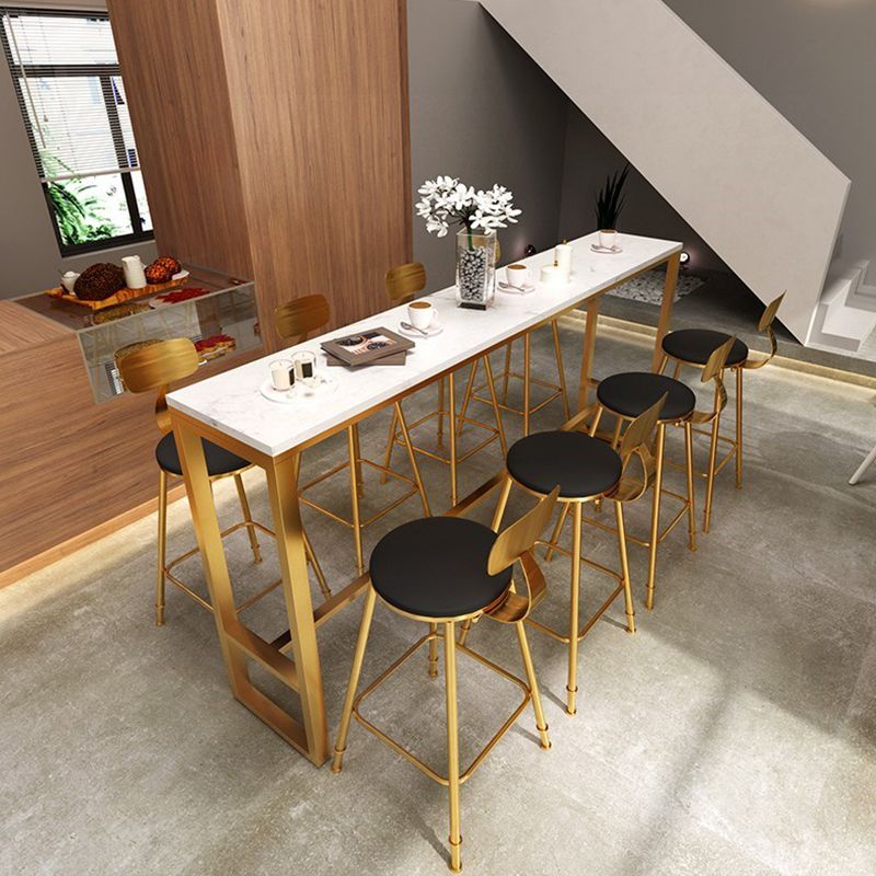 Glam 1/4/9 Piezas Mesa de mesa de barras de la barra con taburetes para tiendas de té de leche