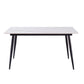 Modern Rectangle Dining Table for Home White Dinette Table with 4 Legs Clearhalo 'Dining Tables & Seating' 'Dining Tables' 'dining_table' 'furn' 'furn_dining_table' 'Furniture' 'Kitchen & Dining Furniture' 1200x1200_a8b88ef3-7237-42b9-8d8d-d42b0ccb19a1