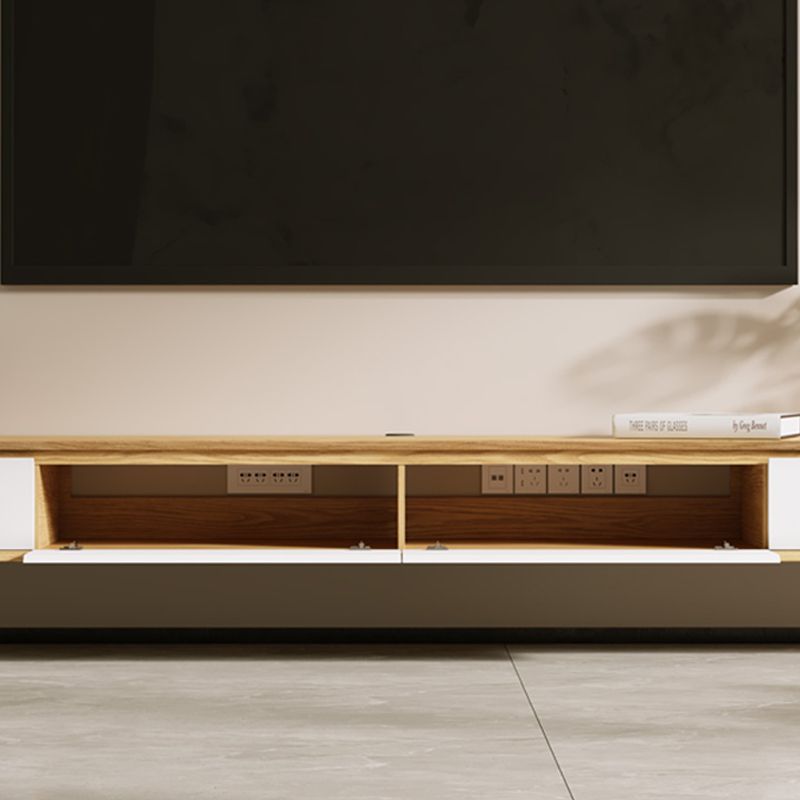 Console TV sospesa da 9" Mobile TV moderno con cassetti per soggiorno