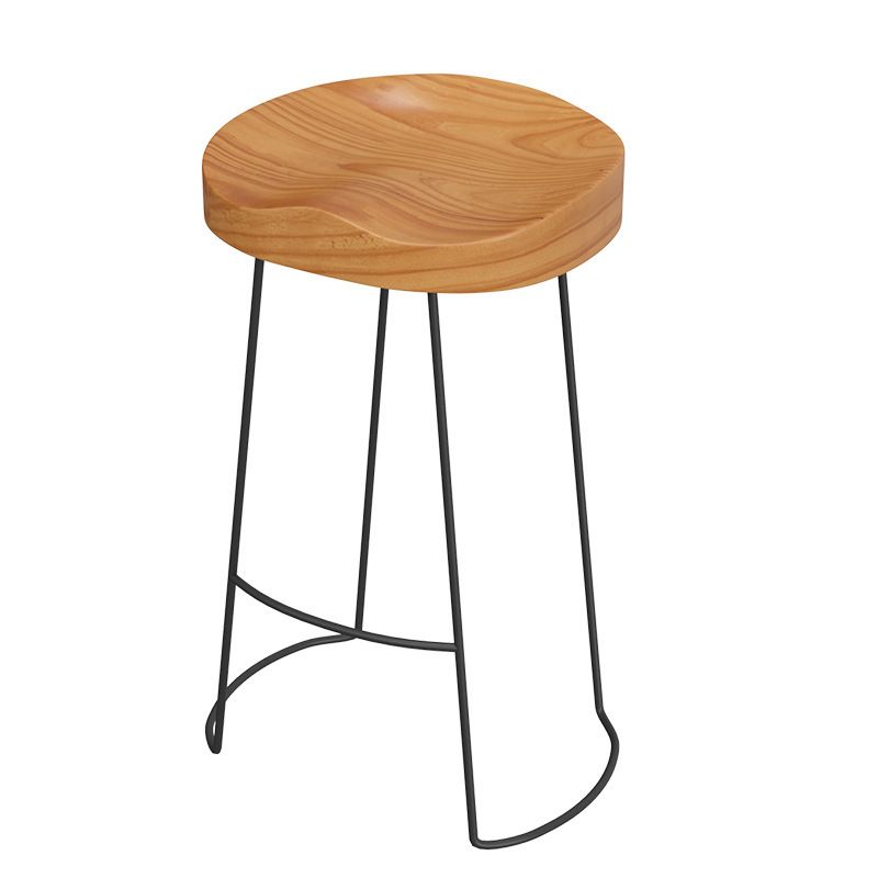 Industrial Solid Wood Bar Table Set 1/2/3/7 Pieces Counter Table with Backless Stools Clearhalo 'Bar Furniture' 'furn' 'furn_home_bar_bar_sets' 'Furniture' 'Home Bars & Bar Sets' 'home_bar_bar_sets' 'Kitchen & Dining Furniture' 1200x1200_a8b95e8e-7c4e-4865-89d3-252eef996657