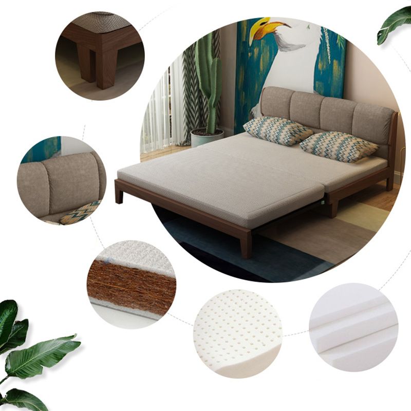 Living Room Convertible Sofas Pillow Back Armless Futon Sleeper Sofa Bed Clearhalo 'furn' 'furn_futons' 'Furniture' 'Futons & Daybeds' 'Futons' 'Living Room Furniture' 1200x1200_a8bbfad9-4b7e-4770-b139-c55229c3f35f