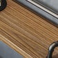 Industriële metalen pub/bartafel met houten tafelblad