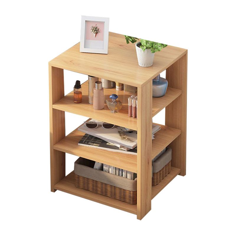 Gabinete de noche de 12 "de madera de madera moderna de 12" de ancho con estante