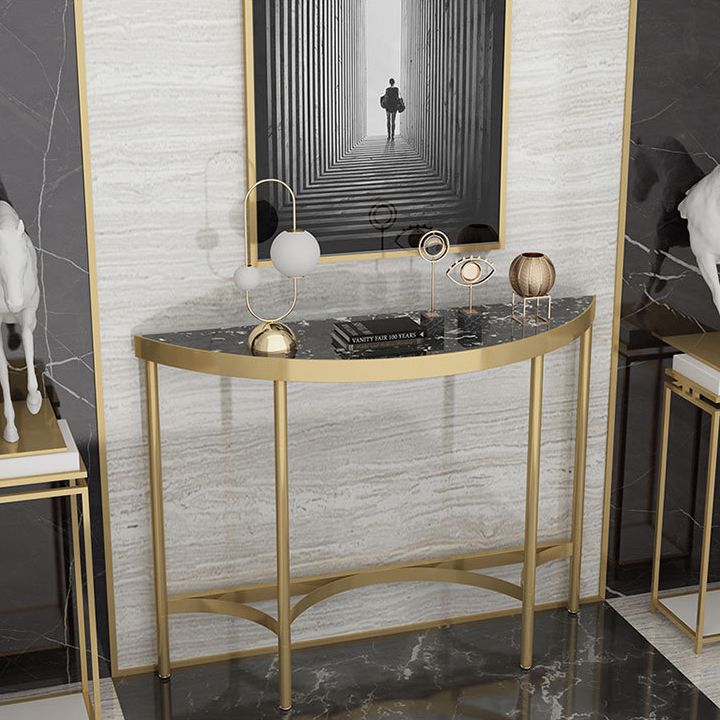 Tavolo di divano console in marmo moderno mezza luna tavolo da fine moon per hall