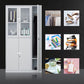 Modern White Storage Cabinet with Hinged Door Metal Cabinet for Bathroom Clearhalo 'Armoires & Wardrobes' 'armoires_wardrobes' 'Bedroom Furniture' 'furn' 'furn_armoires_wardrobes' 'Furniture' 1200x1200_a8bf9eee-8188-4514-8173-4207e03c6ee8