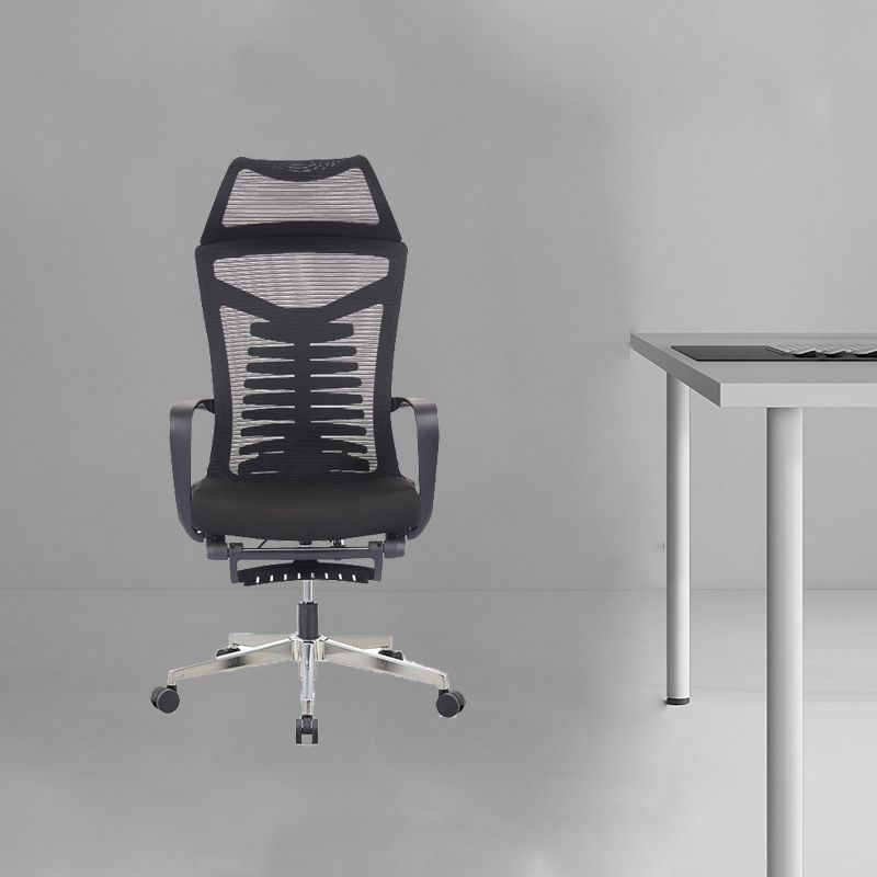 Mesh Office Desk Chair High Back Black Office Chair with Arms Contemporary Chair Clearhalo 'furn' 'furn_office_chair' 'Furniture' 'Office Chairs' 'Office Furniture' 'office_chair' 1200x1200_a8c121c9-32b8-4442-b89c-2ae7caafc35d