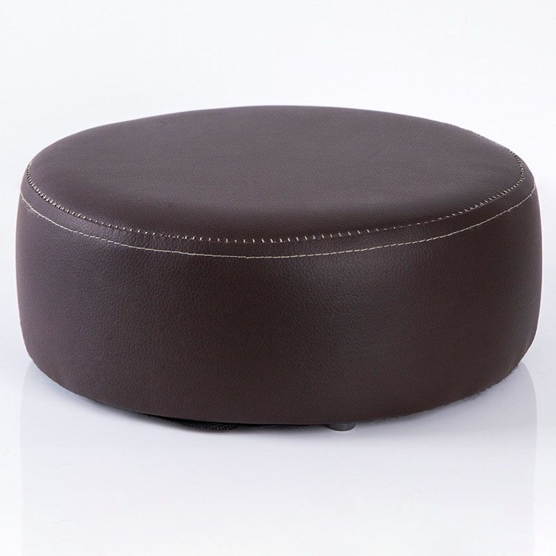 Modern Round Shape Pouf Leather Solid Color Pouf for Drawing Room Clearhalo 'furn' 'furn_ottomans_poufs' 'Furniture' 'Living Room Furniture' 'Ottomans & Poufs' 'ottomans_poufs' 1200x1200_a8c1237c-a8f1-4d5c-a399-c4bf690d6f8d